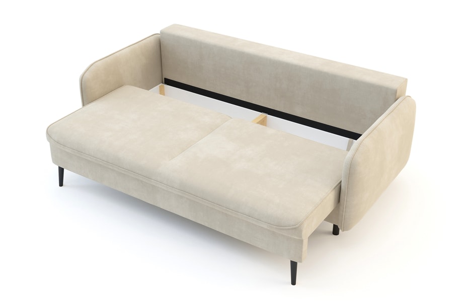Sofa beżowa VAMOS nóżki czarne - 4
