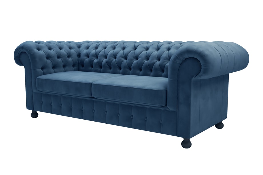 Sofa welurowa granatowa CHESTER - 2