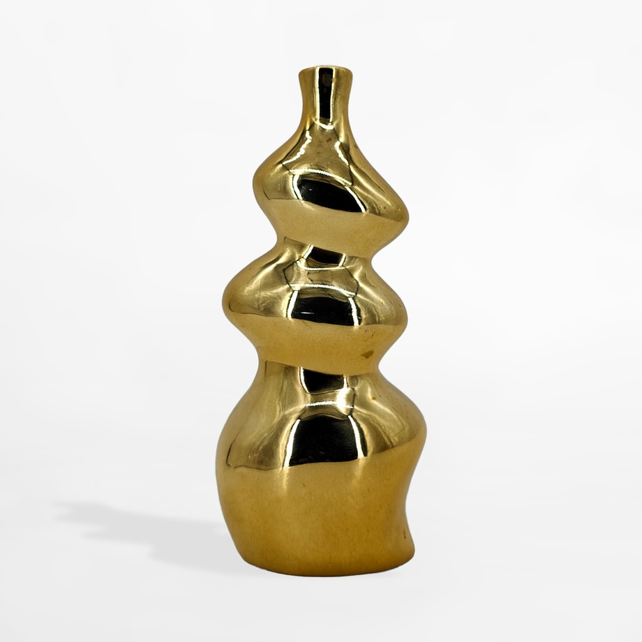 Wazon geometryczny złoty 22,3 cm - 1
