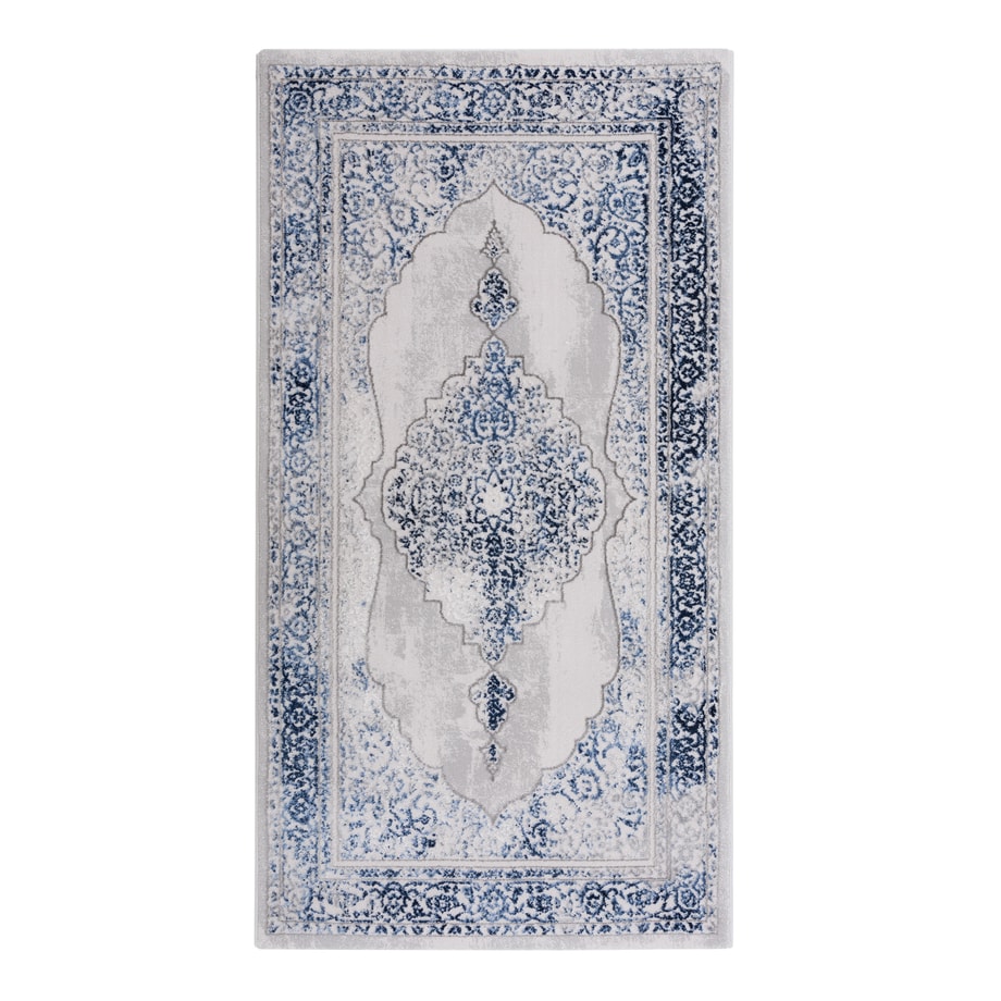 Dywan z orientalnym wzorem niebieski KAREN 80x140 cm - 1