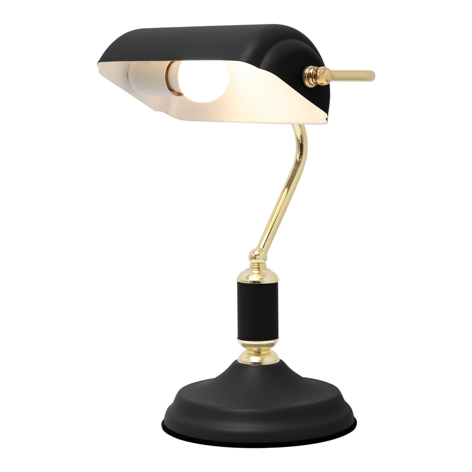 Lampa biurkowa retro czarno-złota ROMA - 1