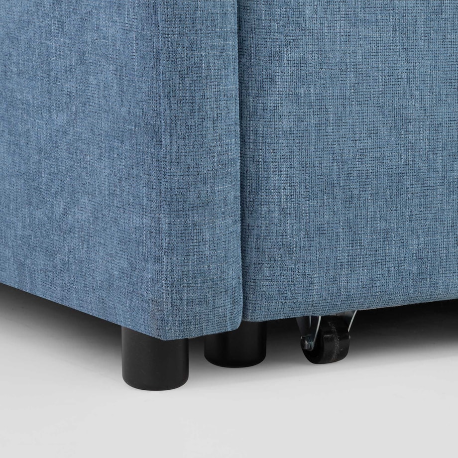 Sofa rozkładana 1-osobowa niebieska KLANNE - 4