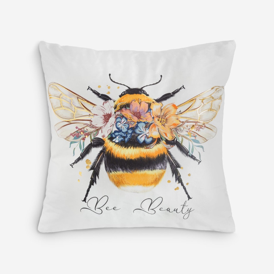 Poszewka dekoracyjna BEES, 45x45 cm - 1