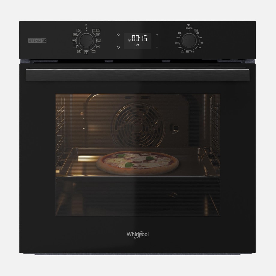 Piekarnik do zabudowy SoftClosing czarny WHIRLPOOL OMSR58CU1SB - 1