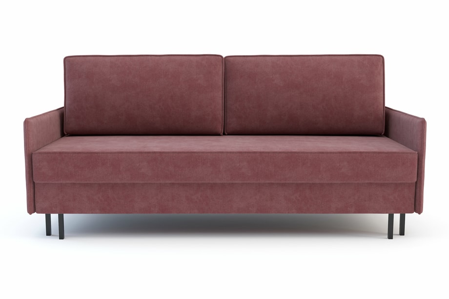 Sofa rozkładana różowa NELLY - 1