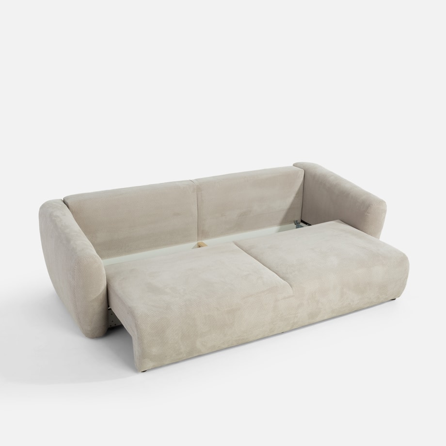 Sofa rozkładana beżowa DALLAS - 5