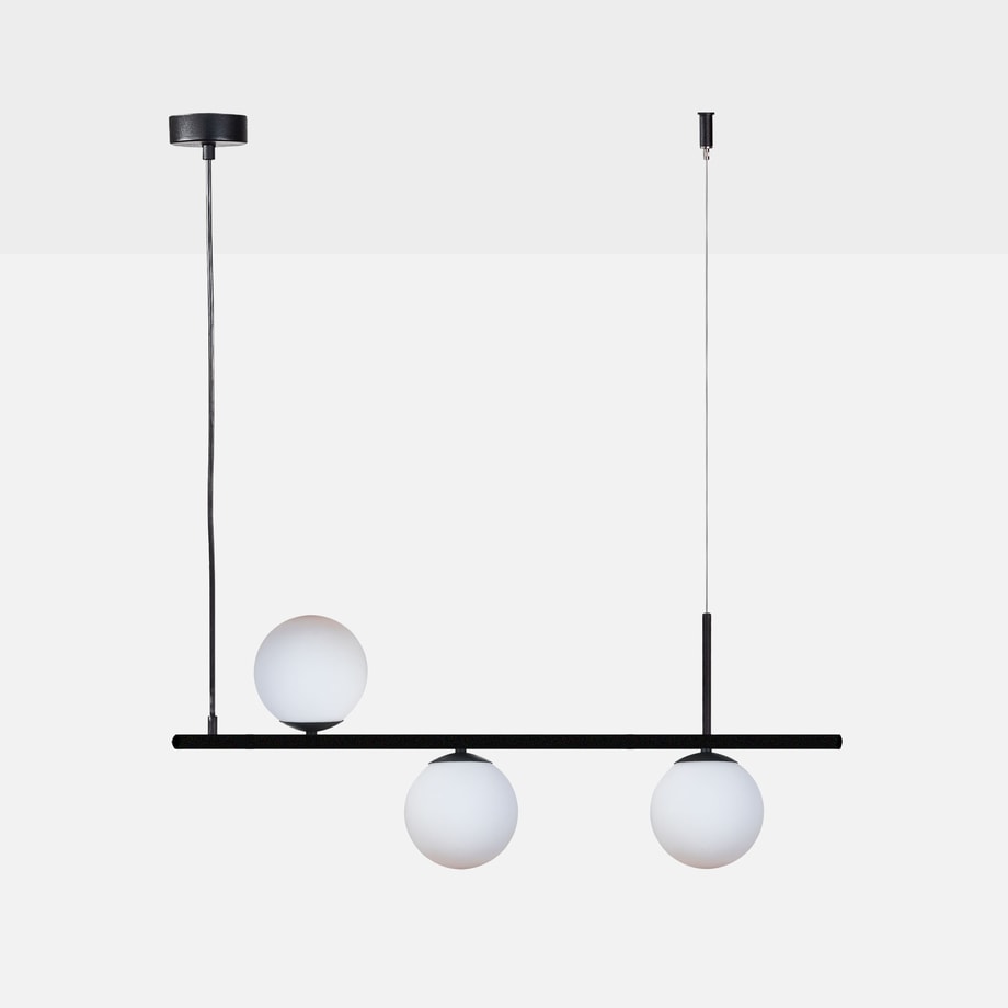Lampa wisząca 3 kule czarna FARO - 1
