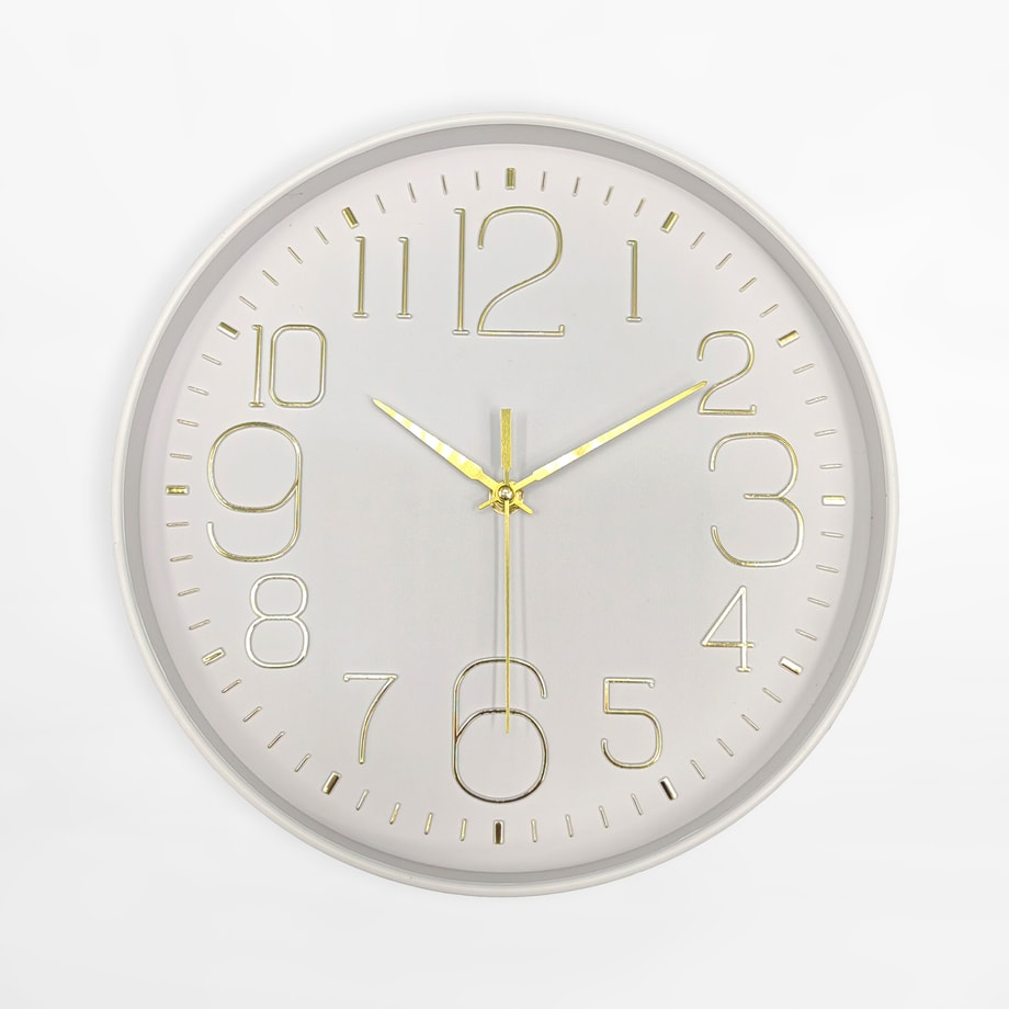 Zegar na ścianę biały 30,5 cm - 1