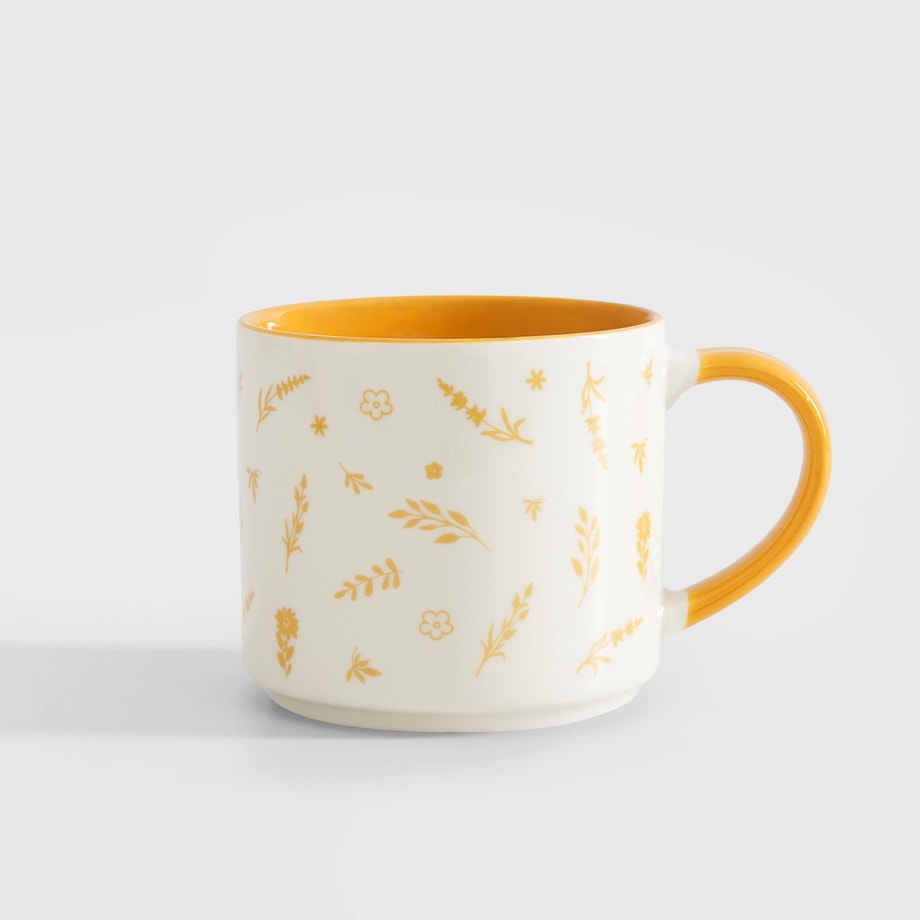 Kubek porcelanowy, biały, 470 ml - 1