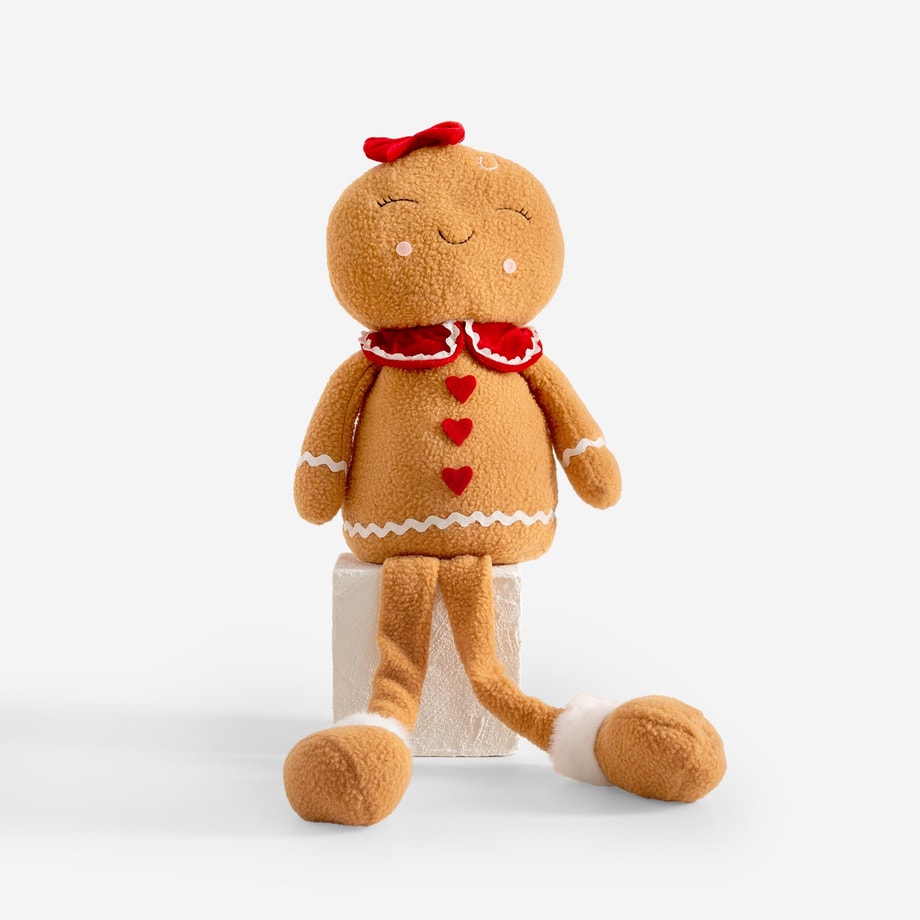 Dekoracja świąteczna skrzat PIERNIKOWY LUDZIK 51 cm - zdjęcie 1