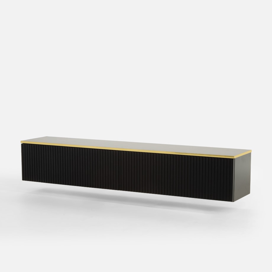 Szafka wisząca czarna GOLD 160 cm - 1