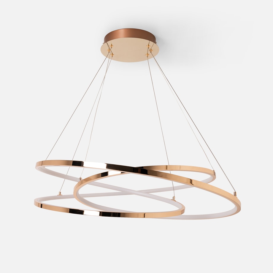 Lampa wisząca LED CHOLET wstęga złota - 1