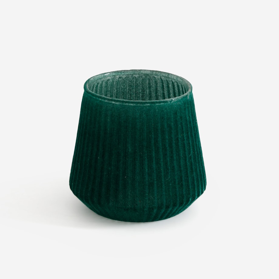 Świecznik na tealight, zielony, 11 cm - 1