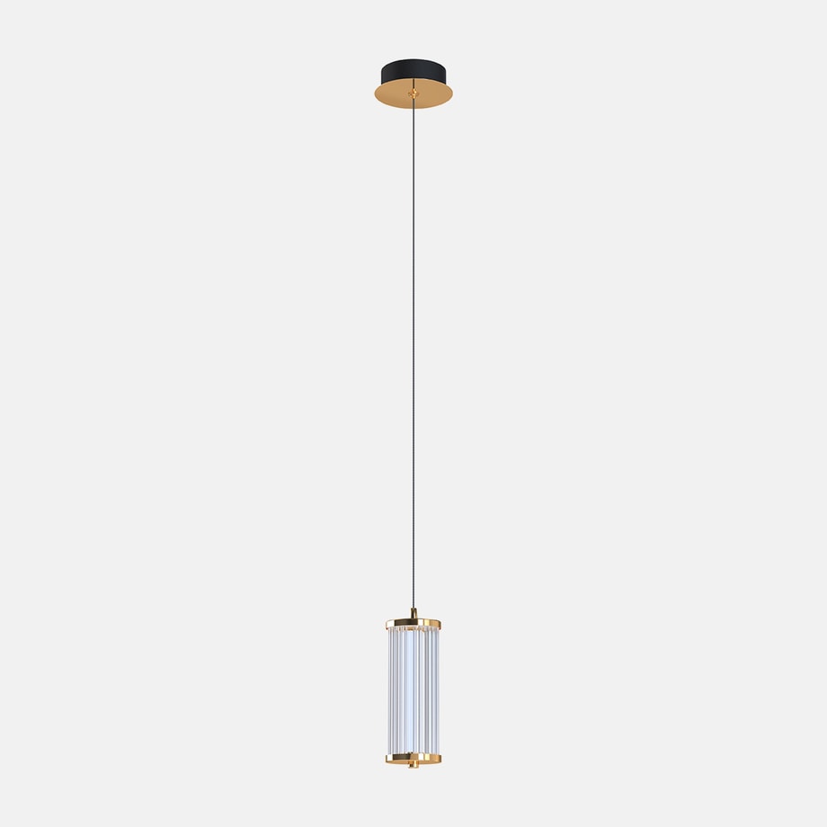 Lampa wisząca pojedyncza złota CALLY - 1