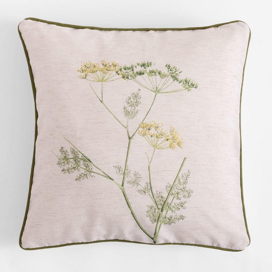 Poszewka jasnozielona WILDFLOWER 45x45 cm - 1