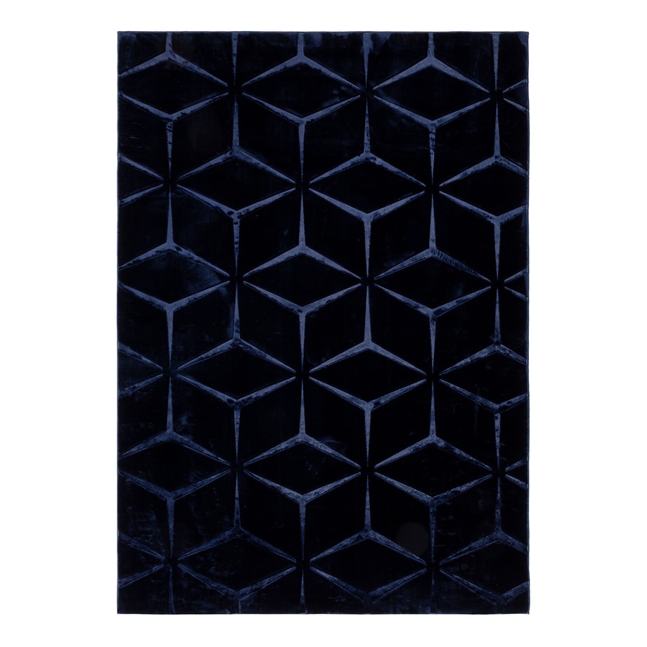Dywan geometryczny granatowy TULSA 120x170 cm - 1