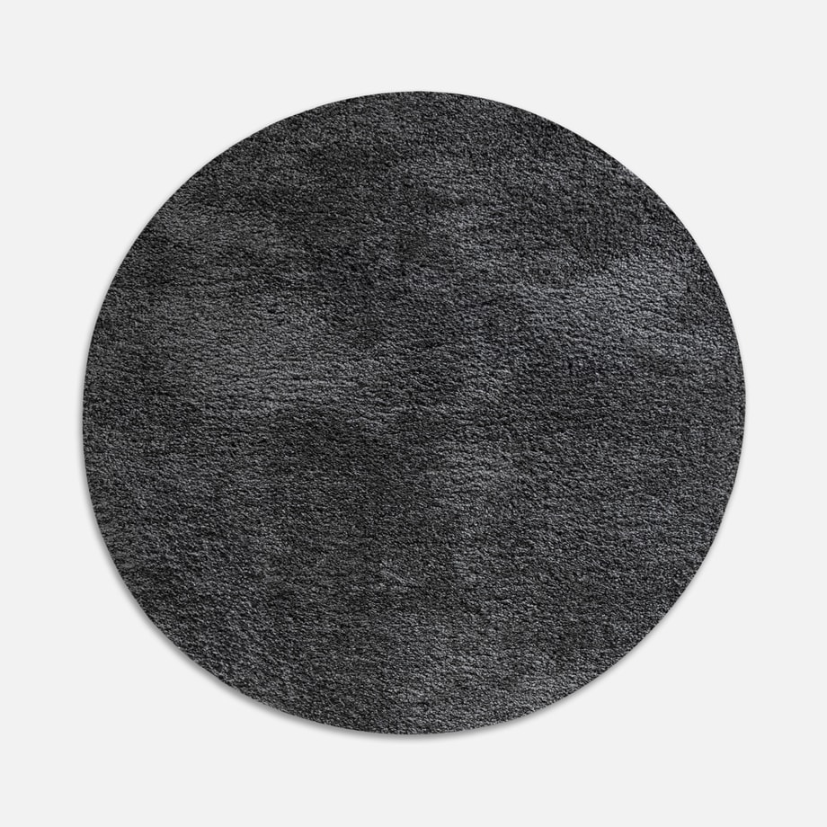 Dywan okrągły grafitowy FURRY 60 cm - 1