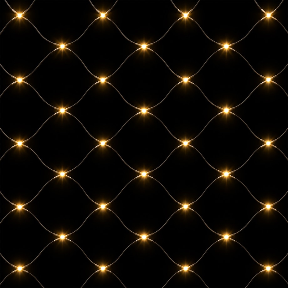 160 lampek LED rozmieszczonych na powierzchni 2x2 metra.