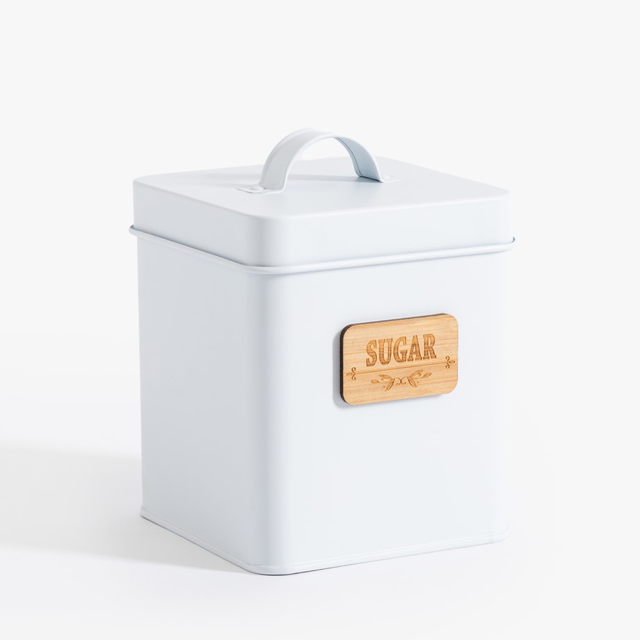 Pojemnik na cukier z bambusową tabliczką SUGAR - 1