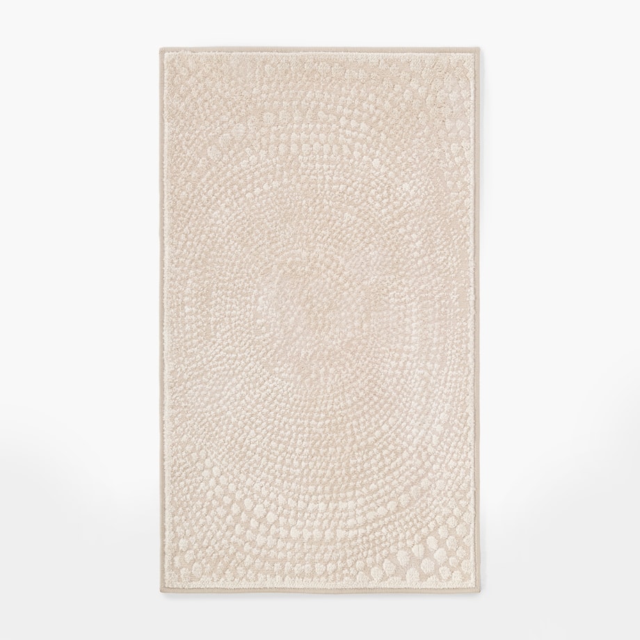 Dywanik abstrakcyjny DESTINA, beżowy, 60x100 cm - 1