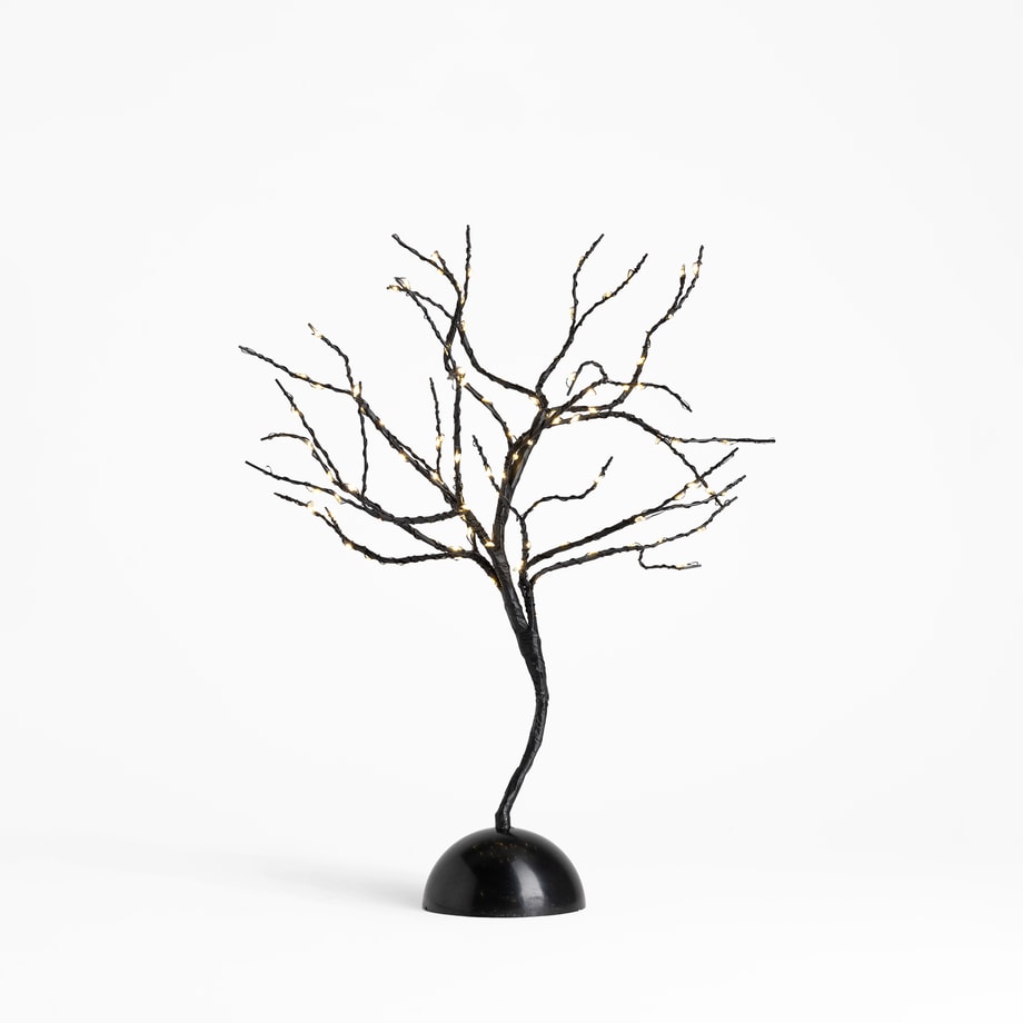 Drzewko dekoracyjne 100 LED czarne 45 cm - 2