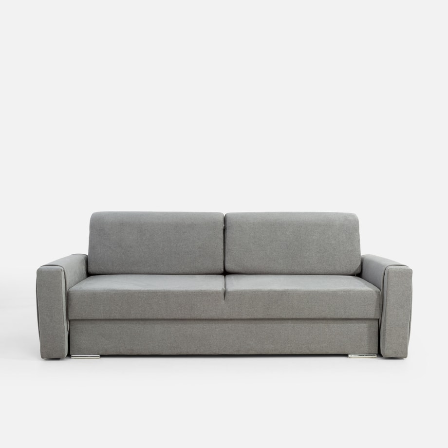 Sofa rozkładana szara ŁUKASZ - 1