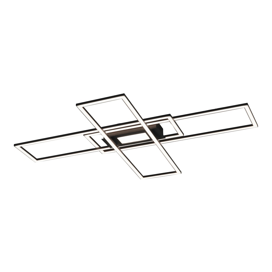 Lampa sufitowa LED 45W czarna ASMIN z pilotem - 1