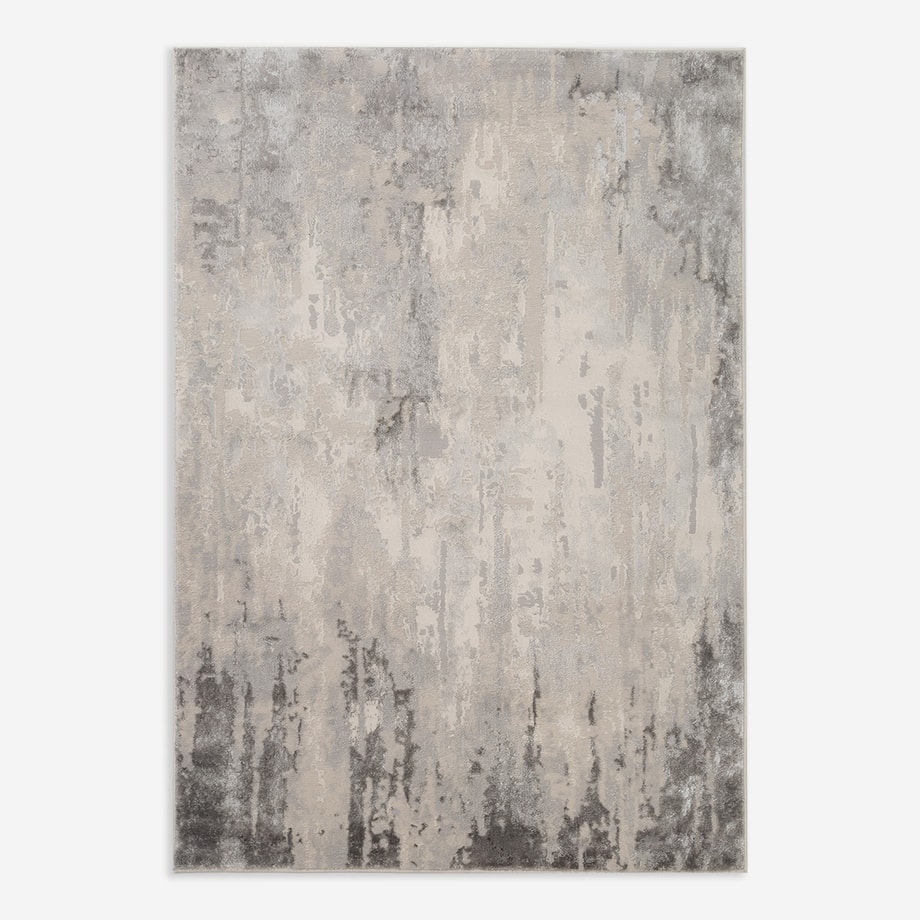 Dywan przecierany szary BRONTE 160x230 cm - 1