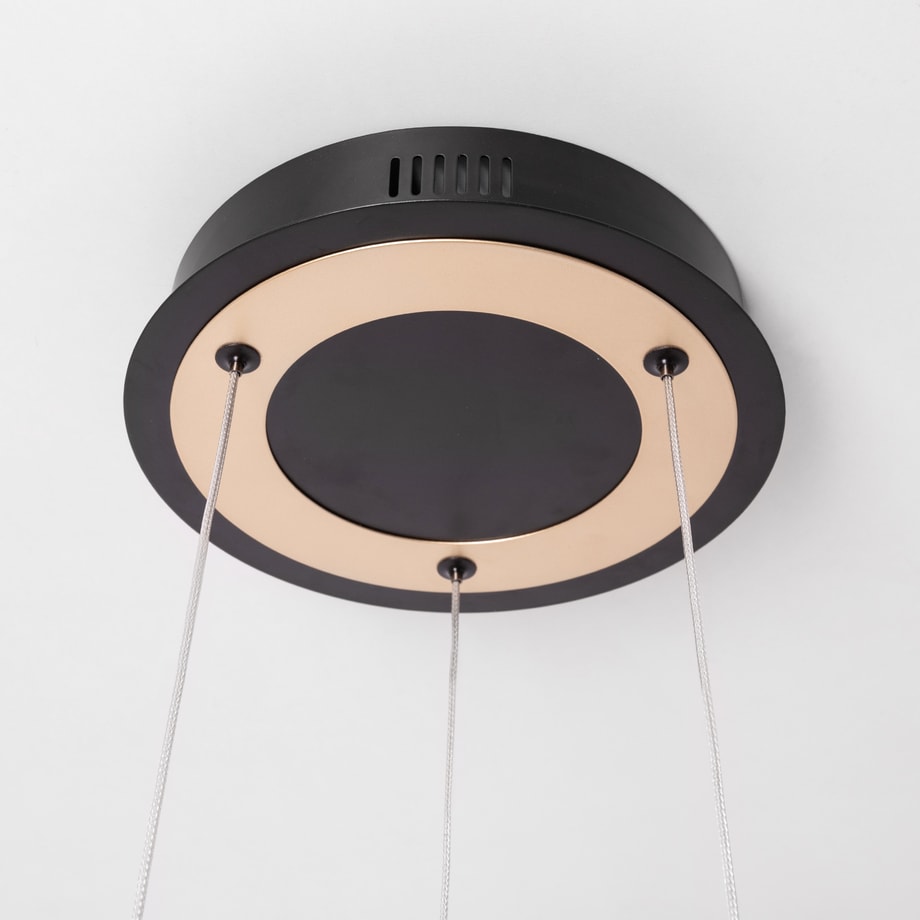 Lampa wisząca LED INDIGO czarno-złota - 3