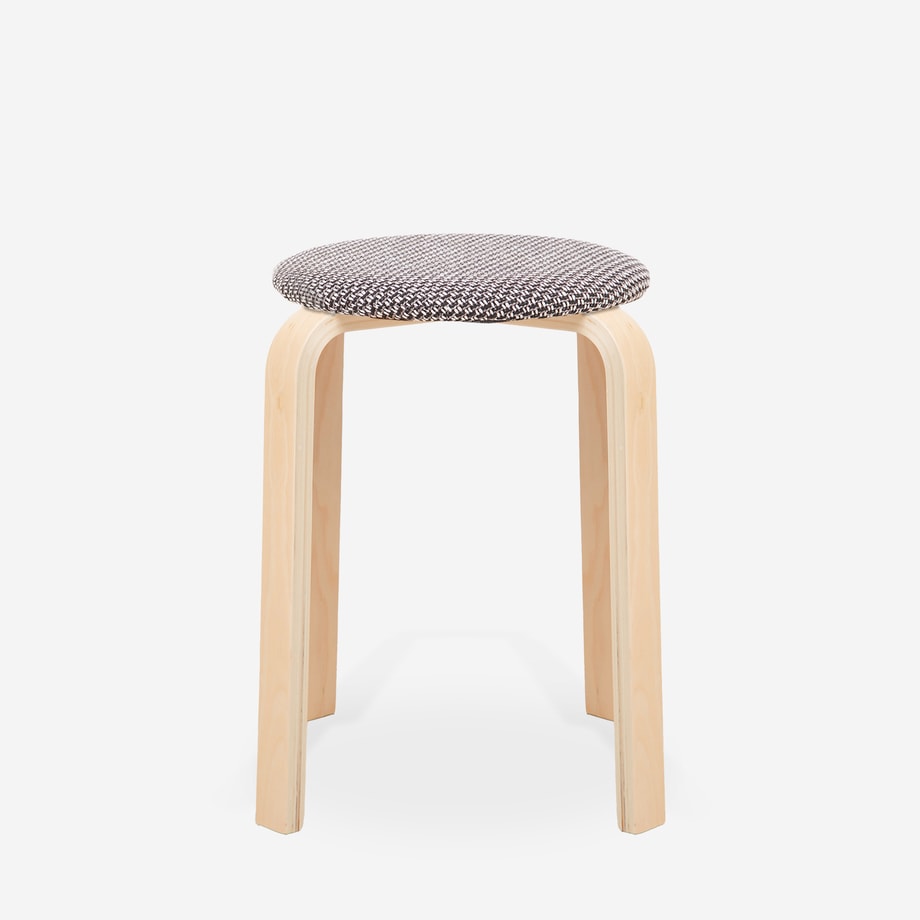Taboret tapicerowany CETON szary - 1