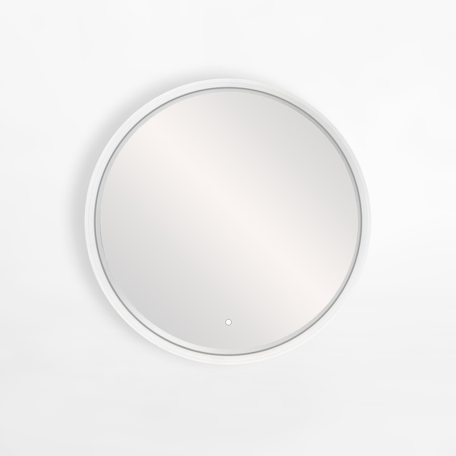 Lustro łazienkowe z akrylową ramą LED złote 60 cm - 1