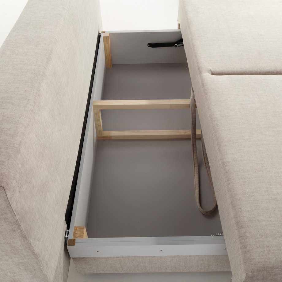 Sofa trzyosobowa beżowa DARWIN - 8