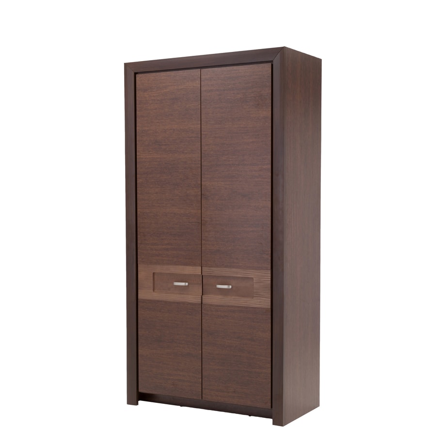 Szafa z drążkiem ciemny brąz 109 cm PARIS - 1