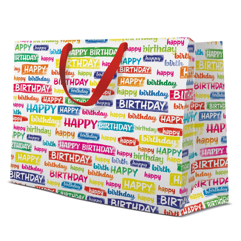 Torba prezentowa BIRTHDAY WISHES HORIZONTAL 33,5x26,5 cm - 1