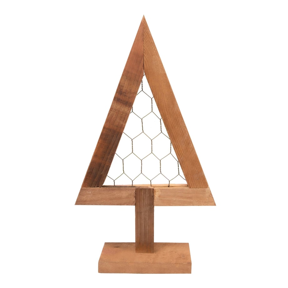 Dekoracja świąteczna drewniana CHOINKA 38 cm - 1