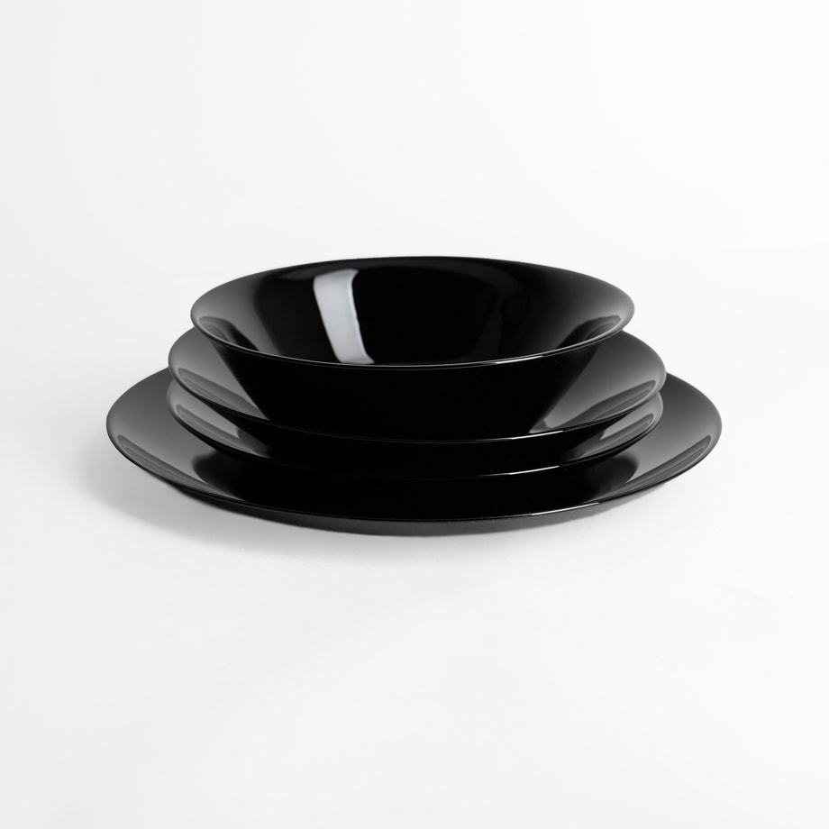 Talerz deserowy czarny NOIR 21,6 cm - 4