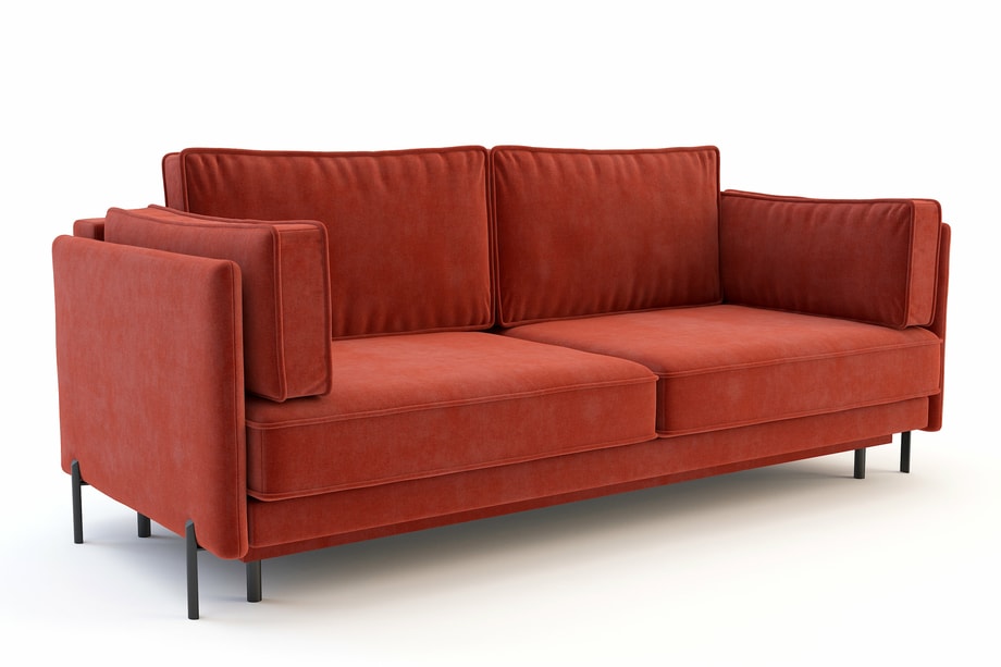 Sofa rozkładana na wysokich nóżkach ADELE - 7