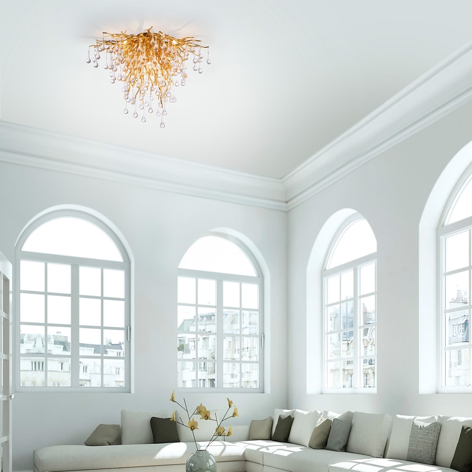 Lampa sufitowa miedźiana ICICLE 50x50 cm - 2