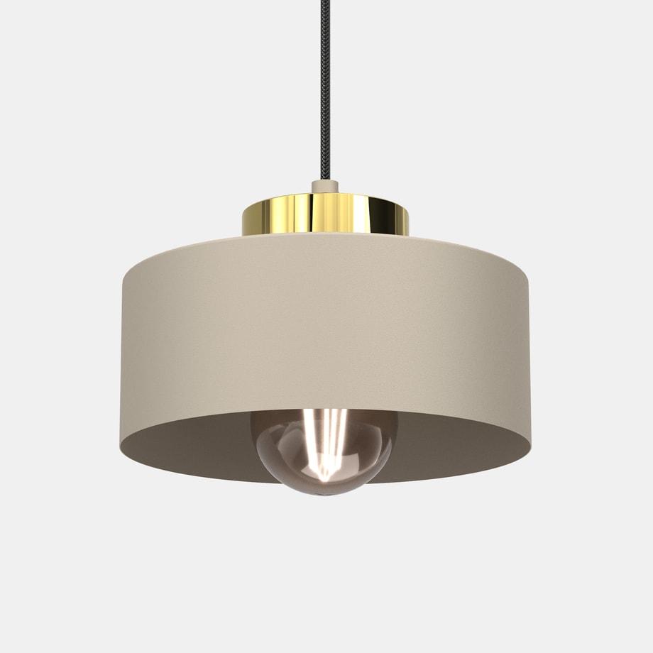 Lampa wisząca MARTI I beżowo-złota - 1
