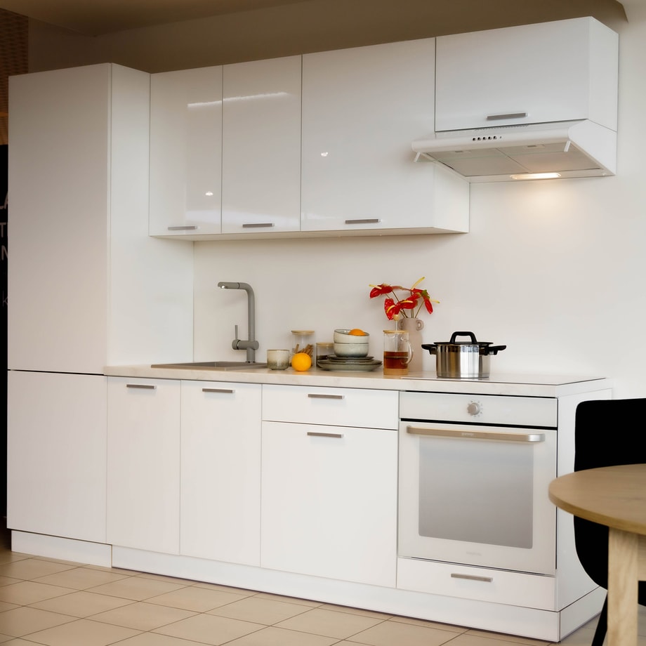 Szafka dolna MILENA pod zlewozmywak 80 cm biały połysk - 3