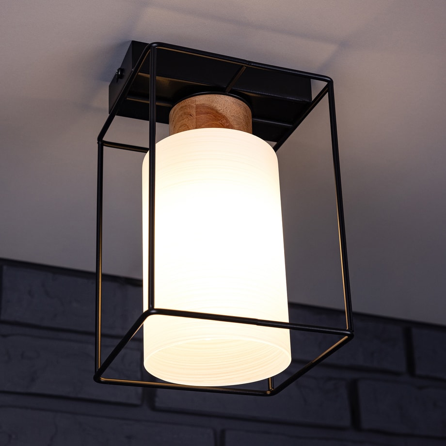 Lampa sufitowa czarno-biała GRETTER - 4