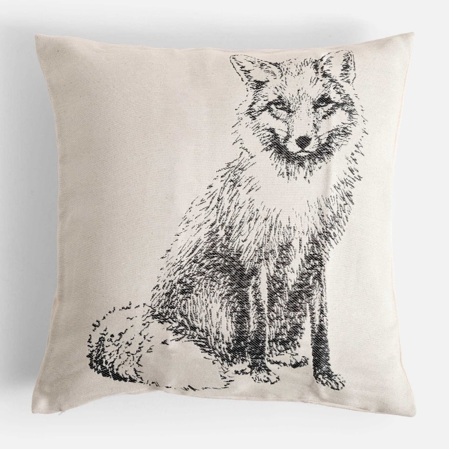 Poszewka dekoracyjna z lisem MOLLIE 45x45 cm - 1
