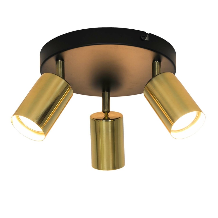 Lampa sufitowa 3-punktowa czarno-złota VILA - 1