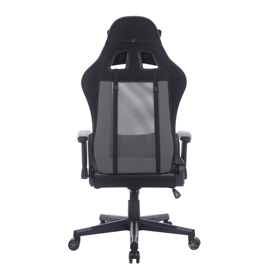 Fotel gamingowy, ergonomiczny z siatką mesh, czarno-szary COLOSSUS - 4