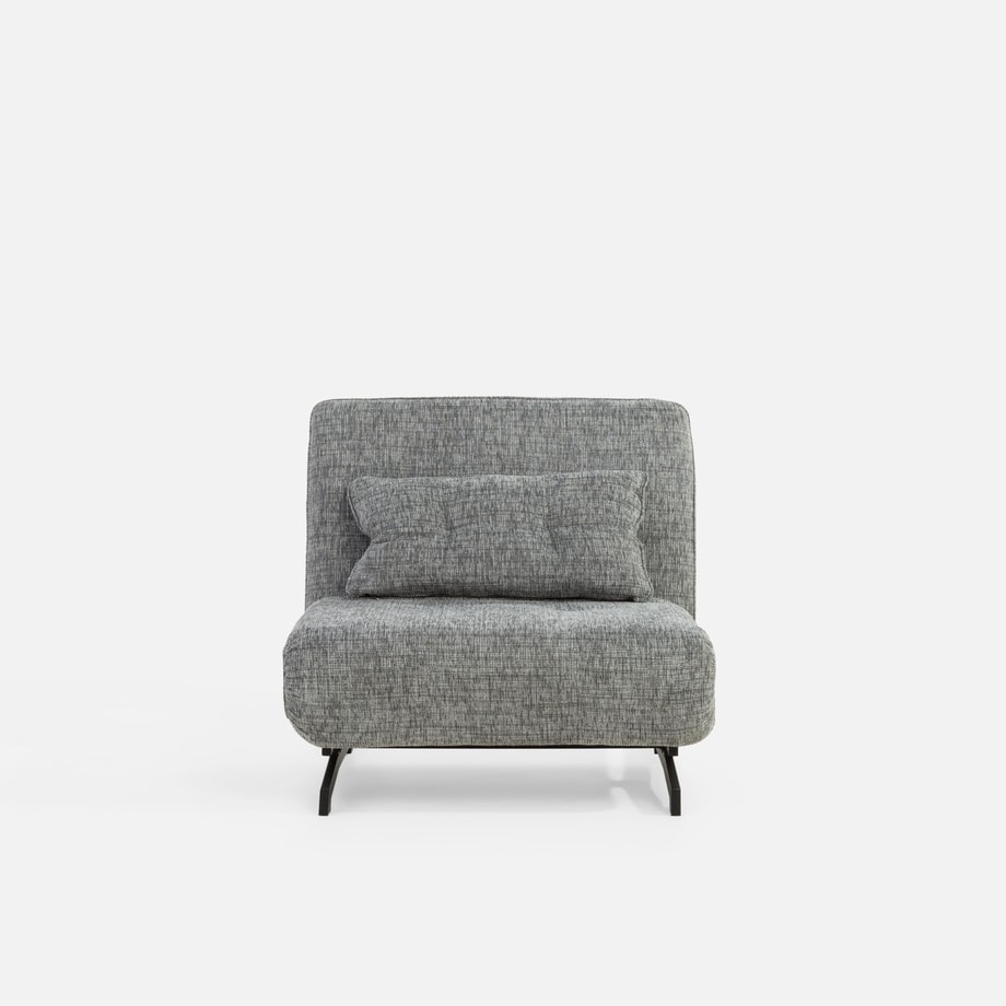 Sofa 1-osobowa rozkładana szara PIMIO 92 cm - 1