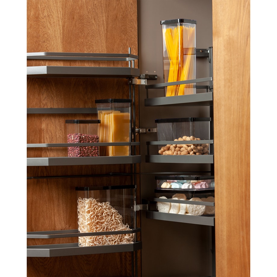 Pojemnik do żywności wysoki LOFT czarny 1,5 l - 3