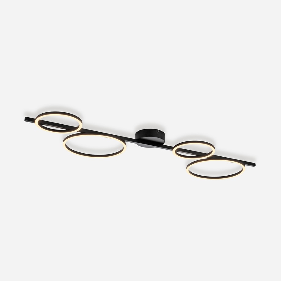 Lampa sufitowa LED czarna MINI RITUS - 1