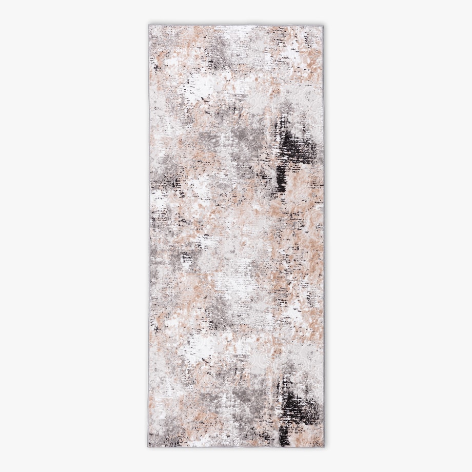 Chodnik szarobeżowy PRZECIERKA LONG 67x160 cm - 1