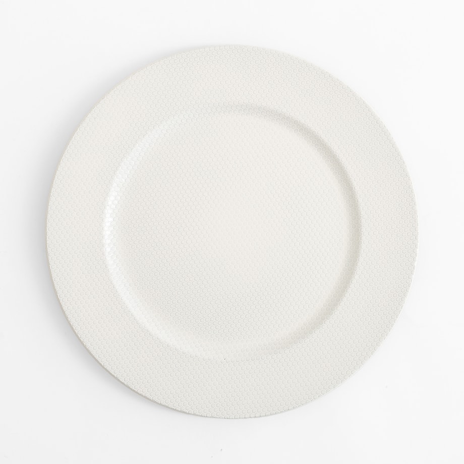 Talerz ozdobny podtalerz biały 33 cm - 1