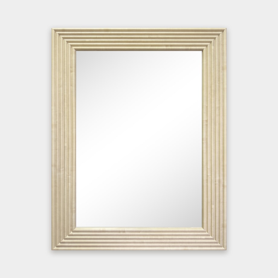 ONDA lustro 50x70 cm w jasnobrązowej ramie - 1